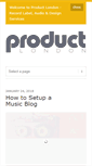 Mobile Screenshot of productlondon.com